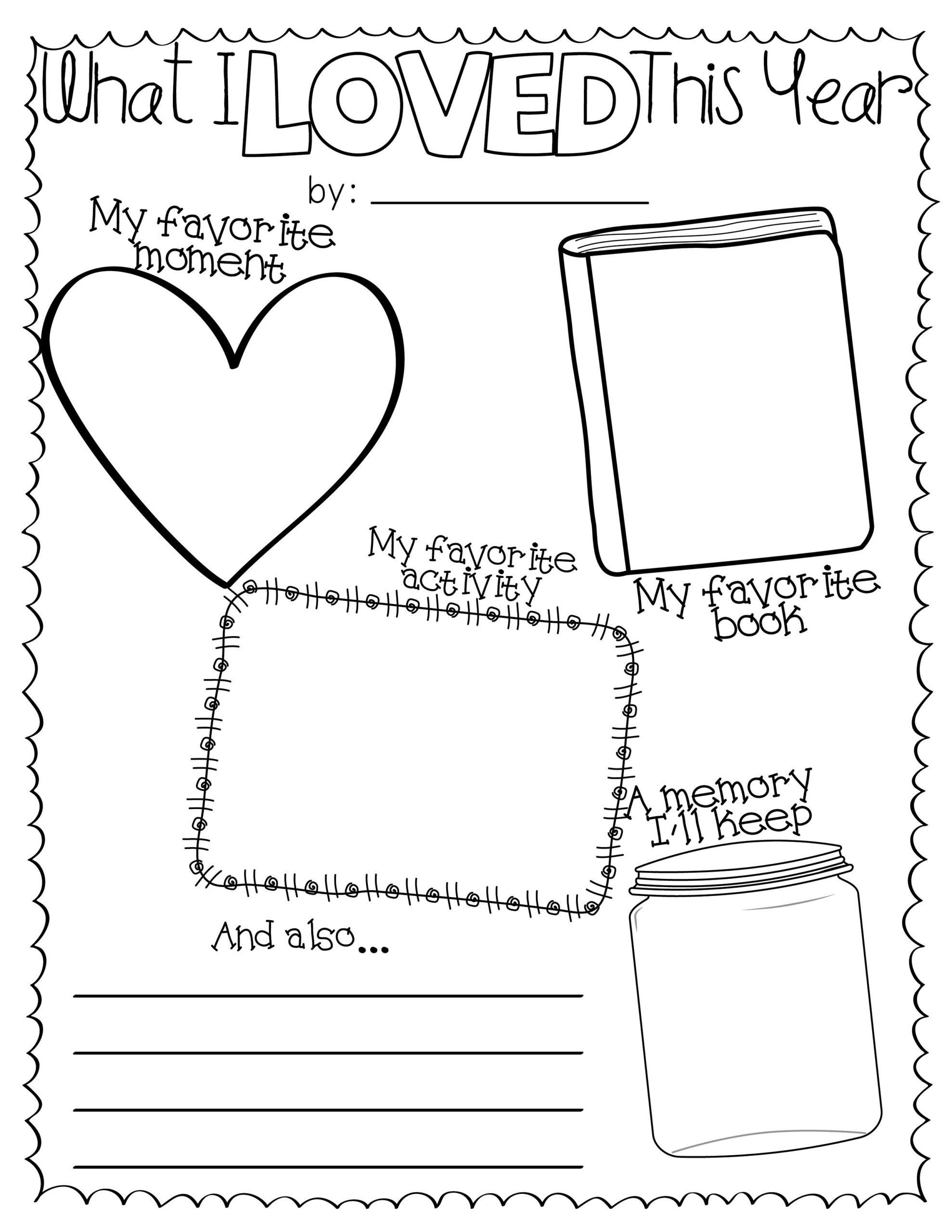 Free Printable End Of Year Activities For Kindergarten - Printable intended for End Of Year Printables