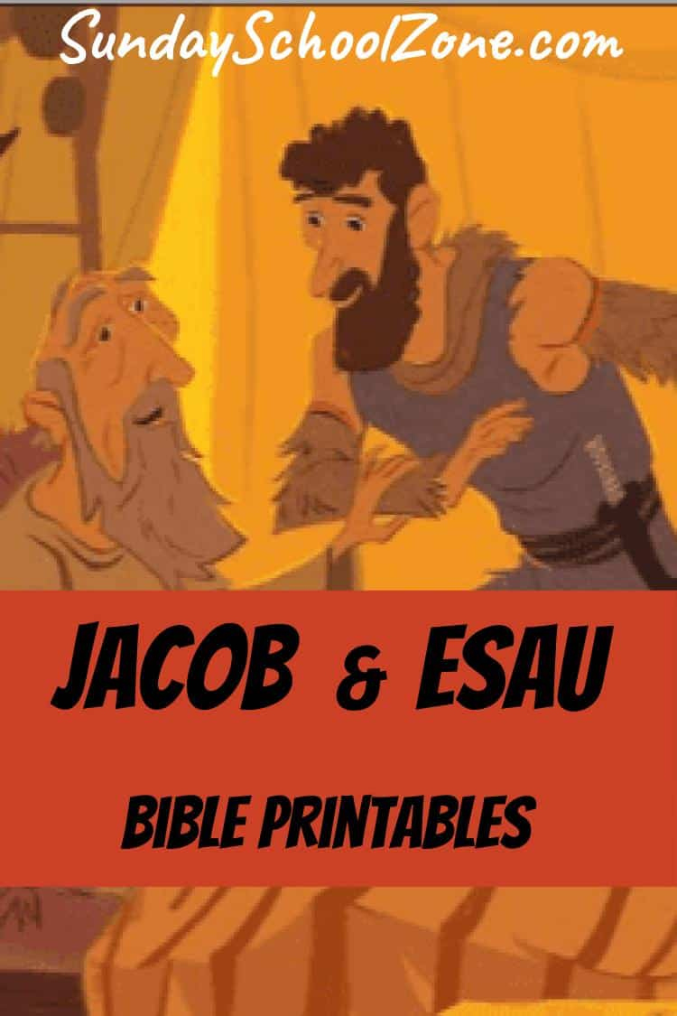 Free, Printable Esau Bible Activities On Sunday School Zone regarding Jacob And Esau Free Printables