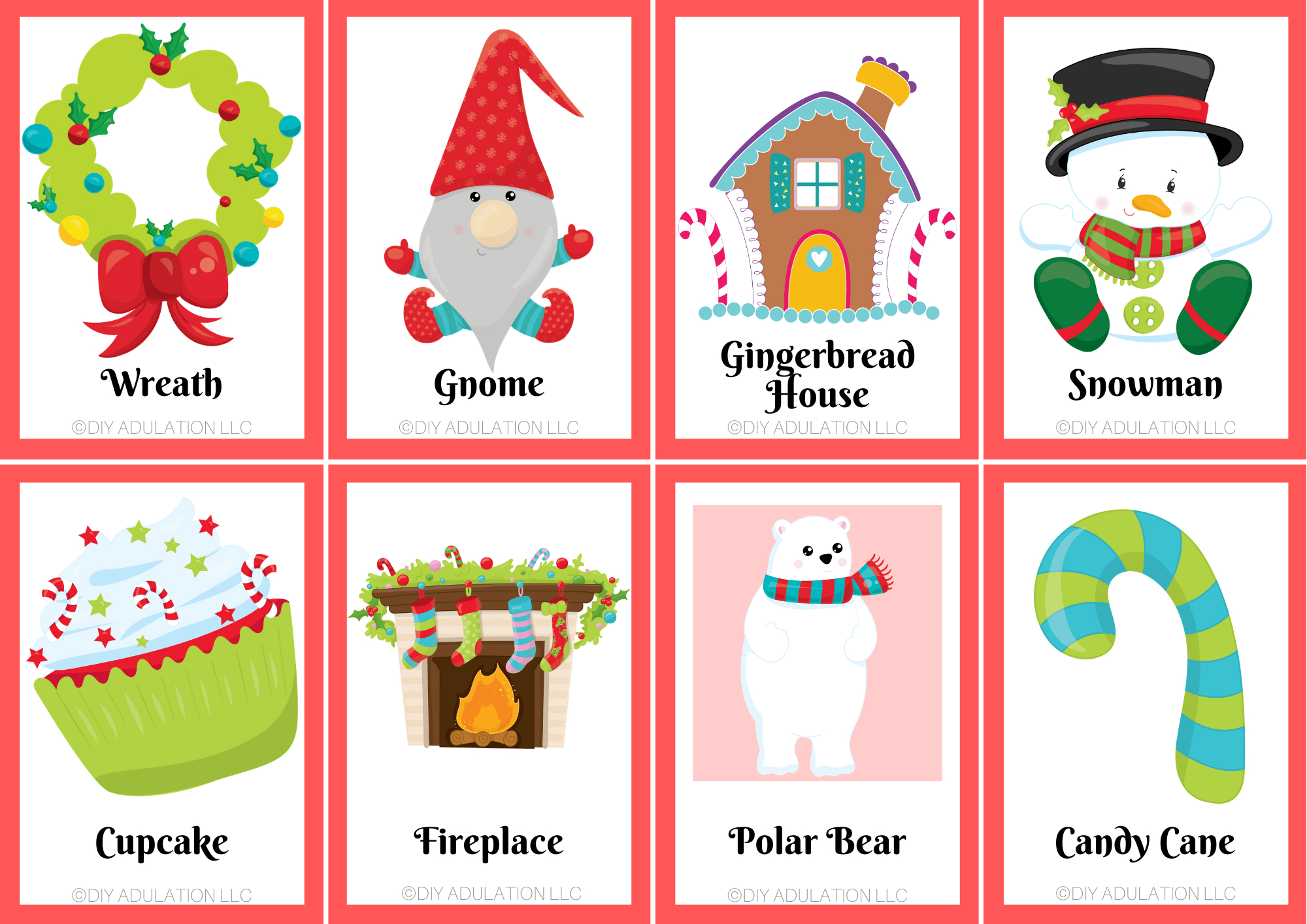 Free Printable Family Christmas Charades - Diy Adulation for Free Printable Charades Cards With Pictures