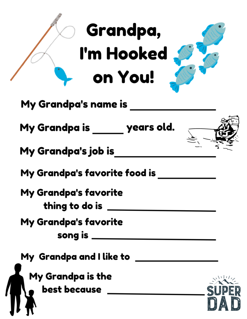 Free Printable Father&amp;#039;S Day Questionnaire - 14 Fun Options with Free Printable Grandpa Questionnaire