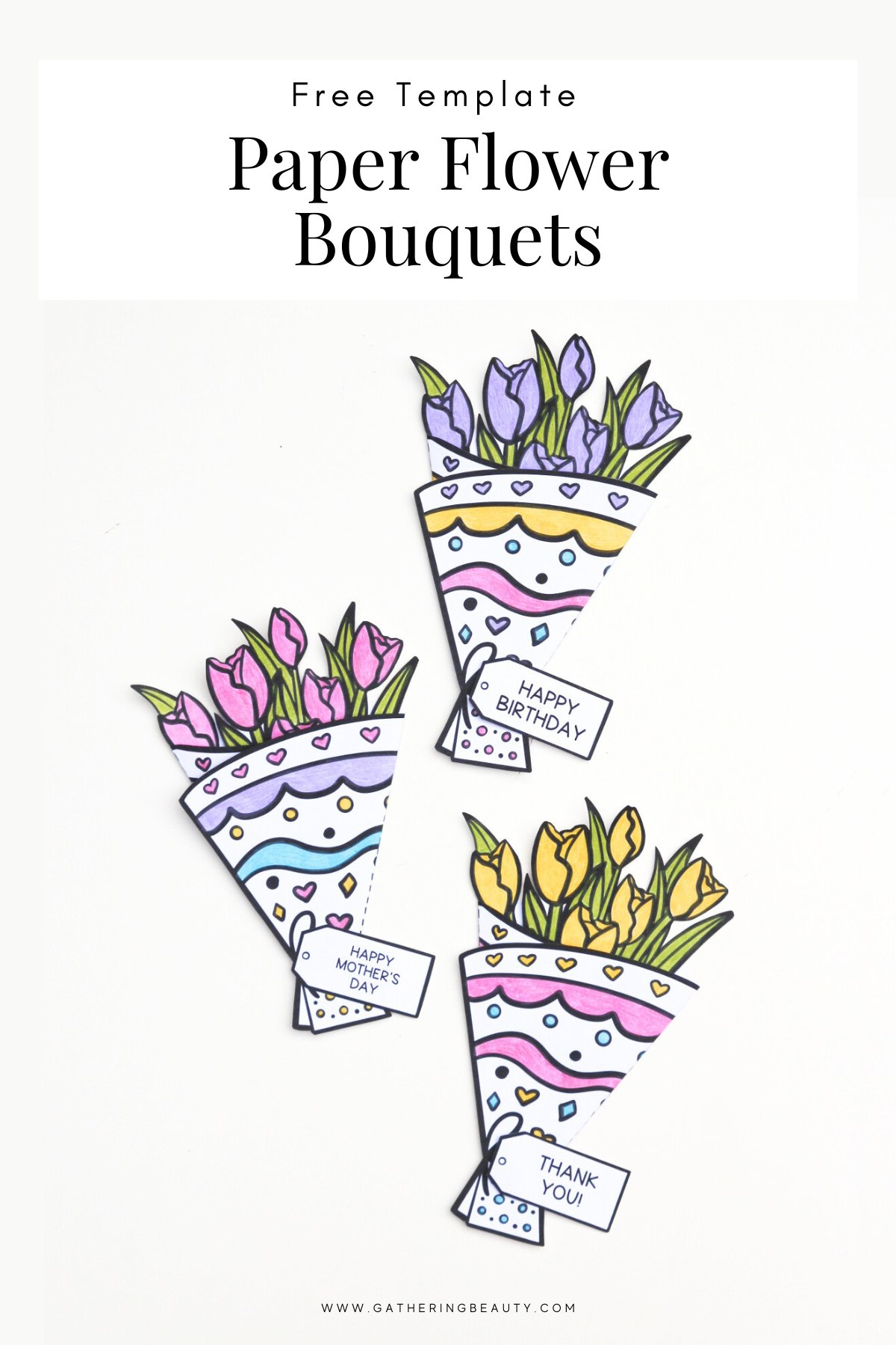 Free Printable Flower Bouquet — Gathering Beauty throughout Printable Bouquet Of Flowers
