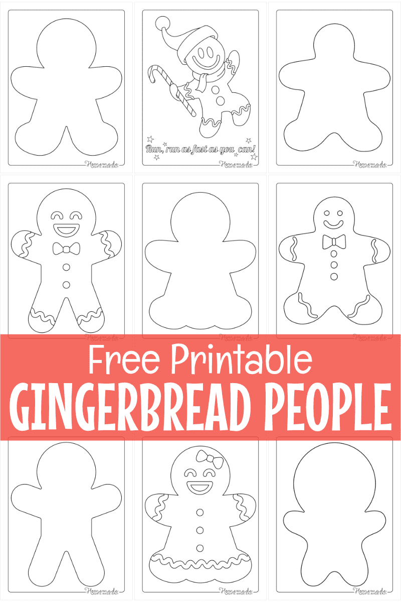 Free Printable Gingerbread Man Templates &amp;amp; Coloring Pages in Free Printable Disguise a Gingerbread Man Template