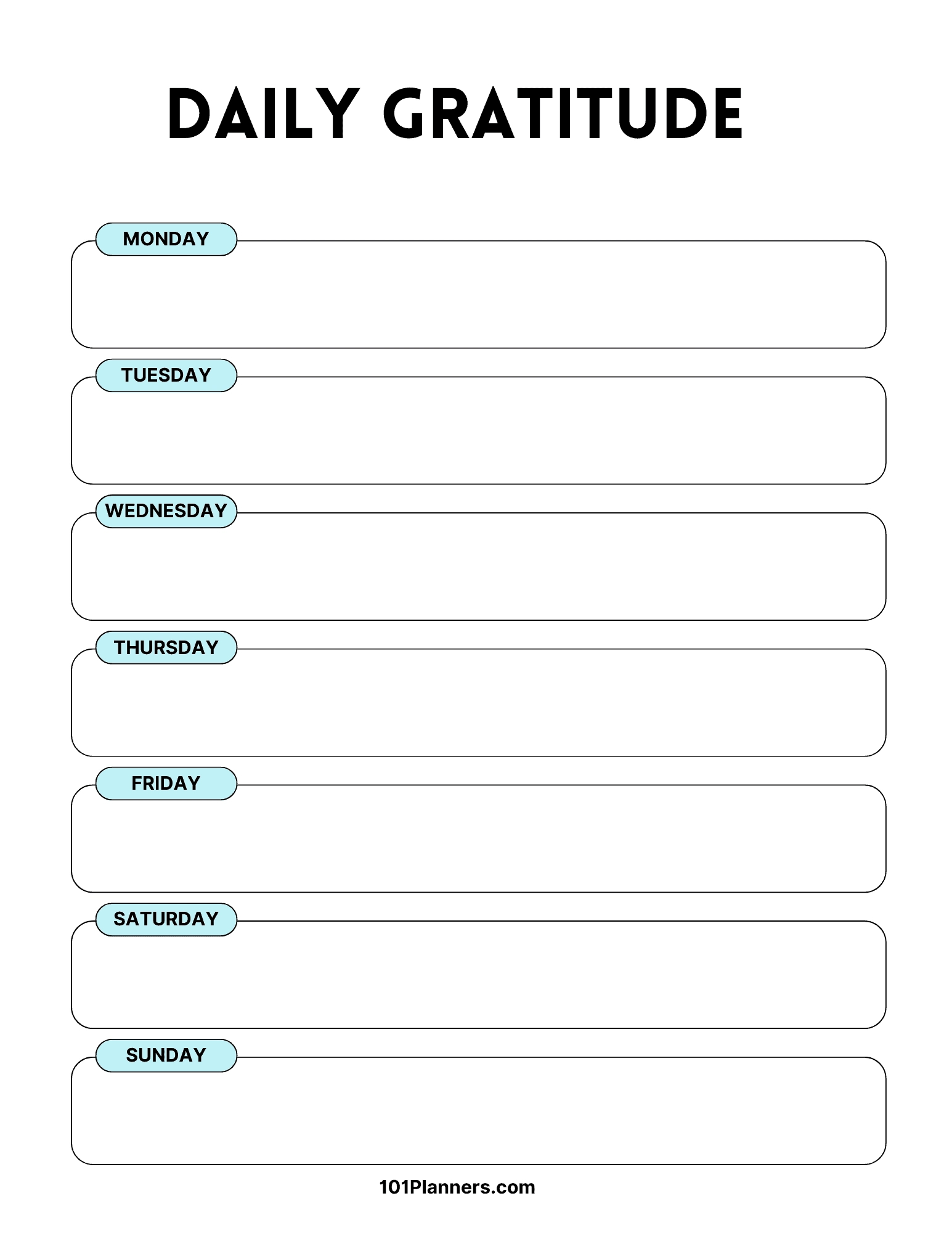 Free Printable Gratitude Journal | Instant Download! intended for Free Printable Gratitude Journal Pages
