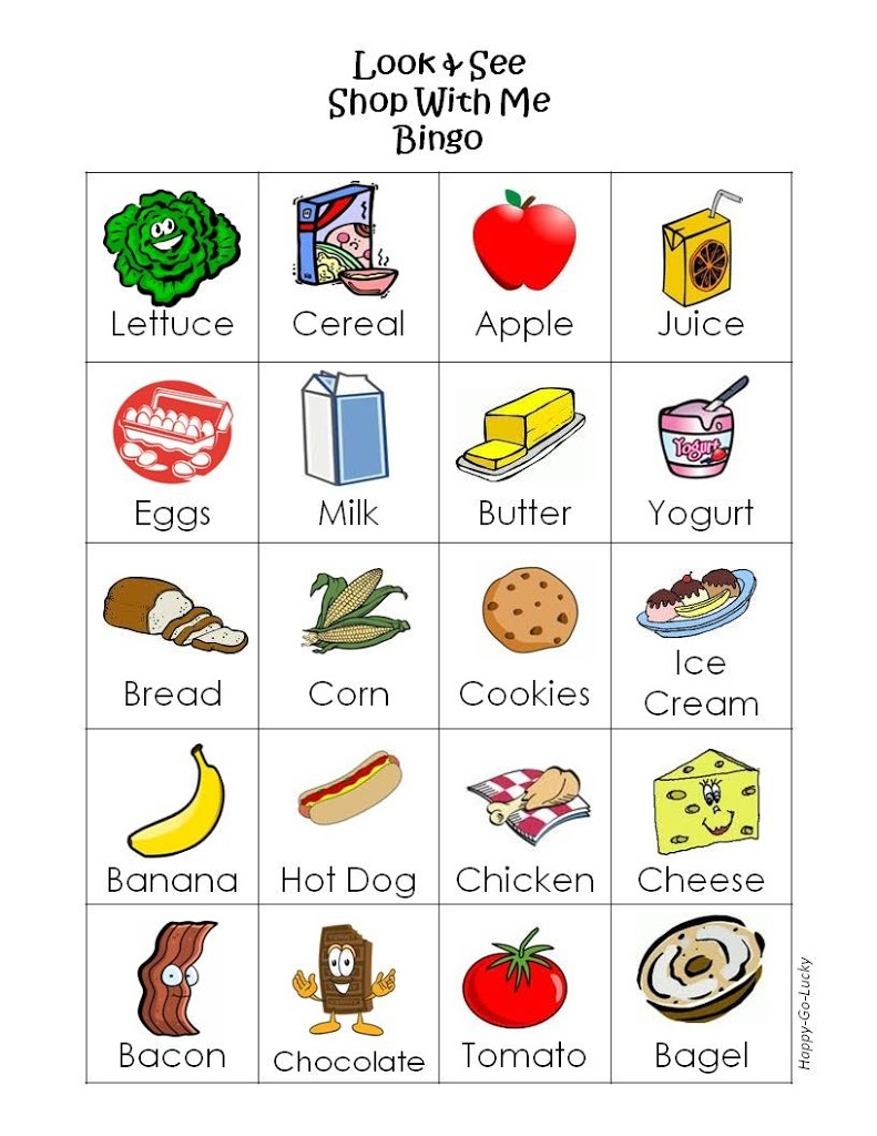 Free Printable Grocery Game - U Create throughout Free Printable Preschool Grocery Store Printables