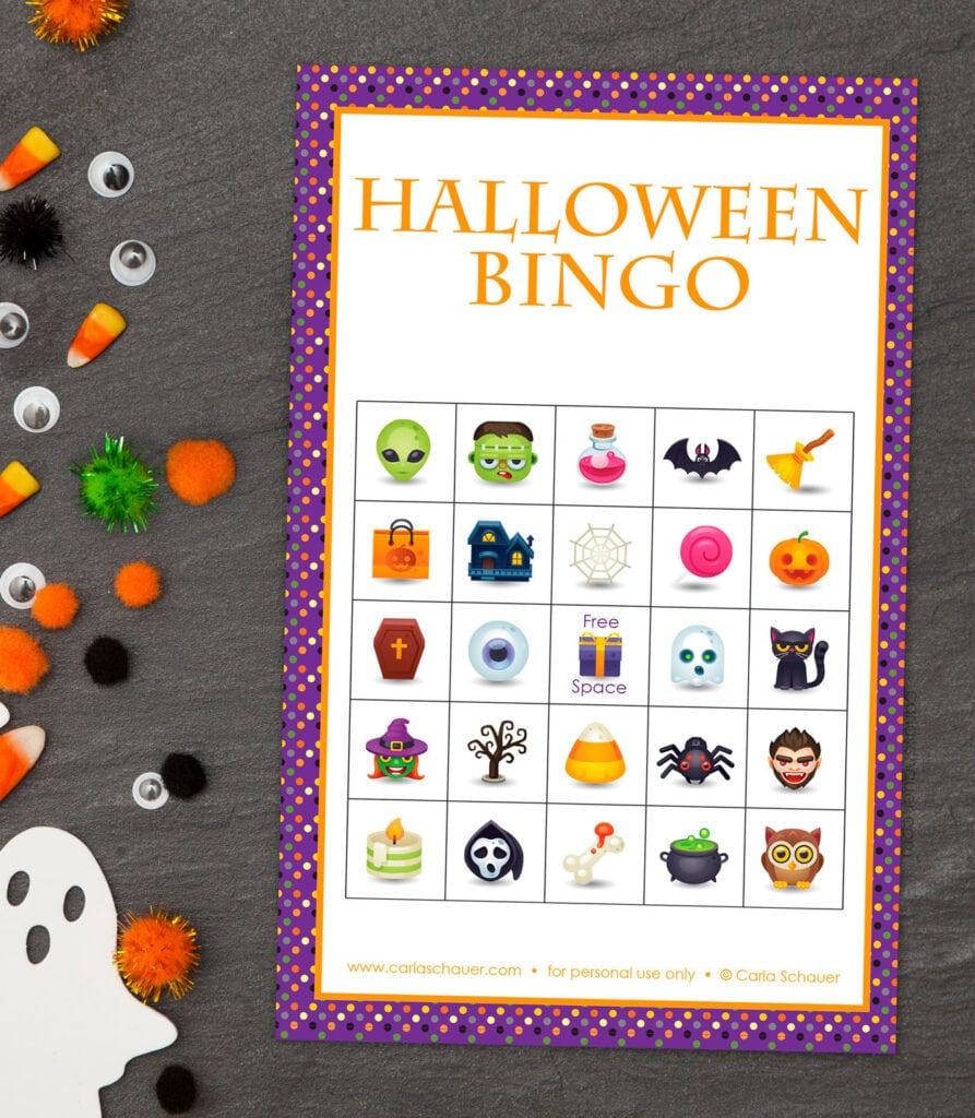 Free Printable Halloween Bingo Cards {For All Ages!} - Carla with regard to Free Printable Halloween Bingo Cards For 30 Players