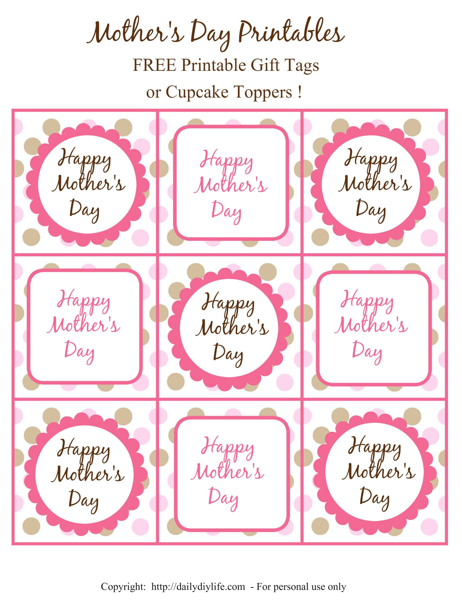 Free Printable Happy Mothers Day Gift Tags Clearance for Free Printable Gift Tags For Mother&amp;amp;#039;s Day