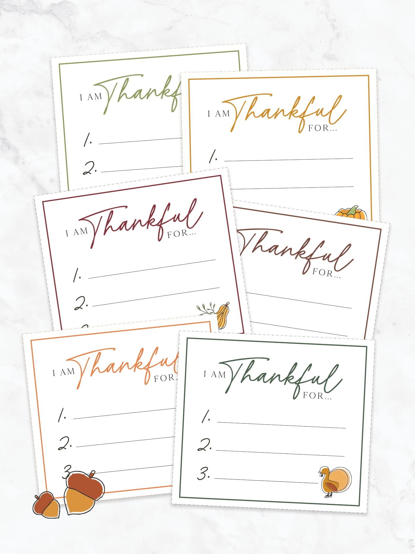Free Printable I Am Thankful For Cards! - Favorite Printables for Free Printable I Am Thankful For