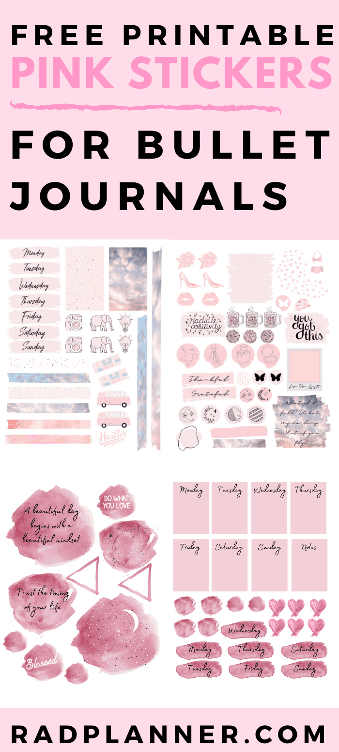 Free Printable Journal Stickers within Bullet Journal Printable Stickers