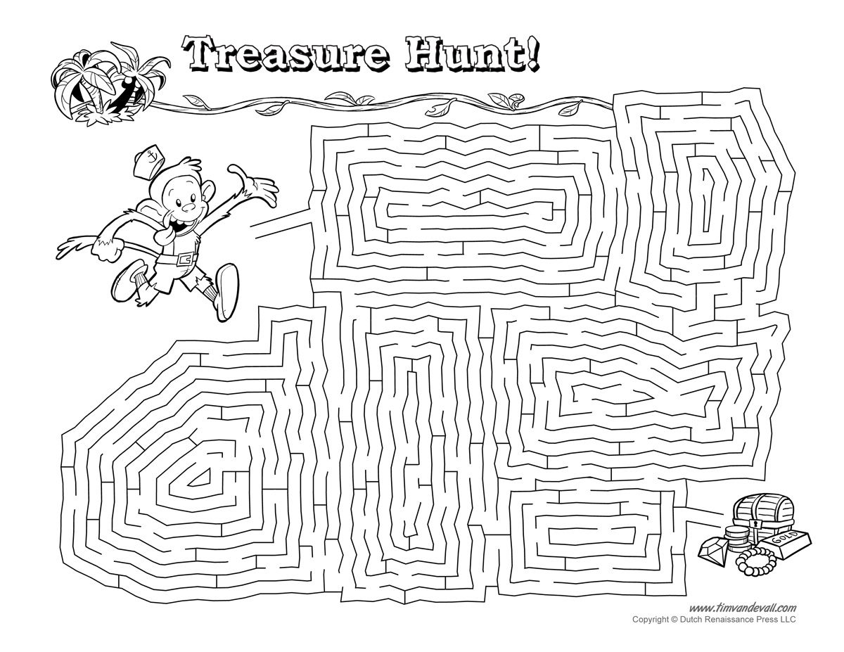 Free Printable Maze - Tim&amp;#039;S Printables inside Free Printable Mazes