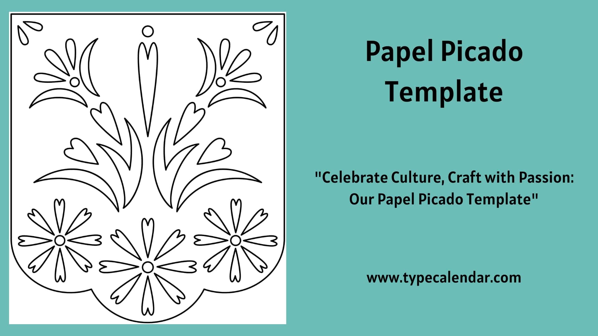 Free Printable Papel Picado Templates - Mexican Banner [Pdf] pertaining to Free Printable Papel Picado Template