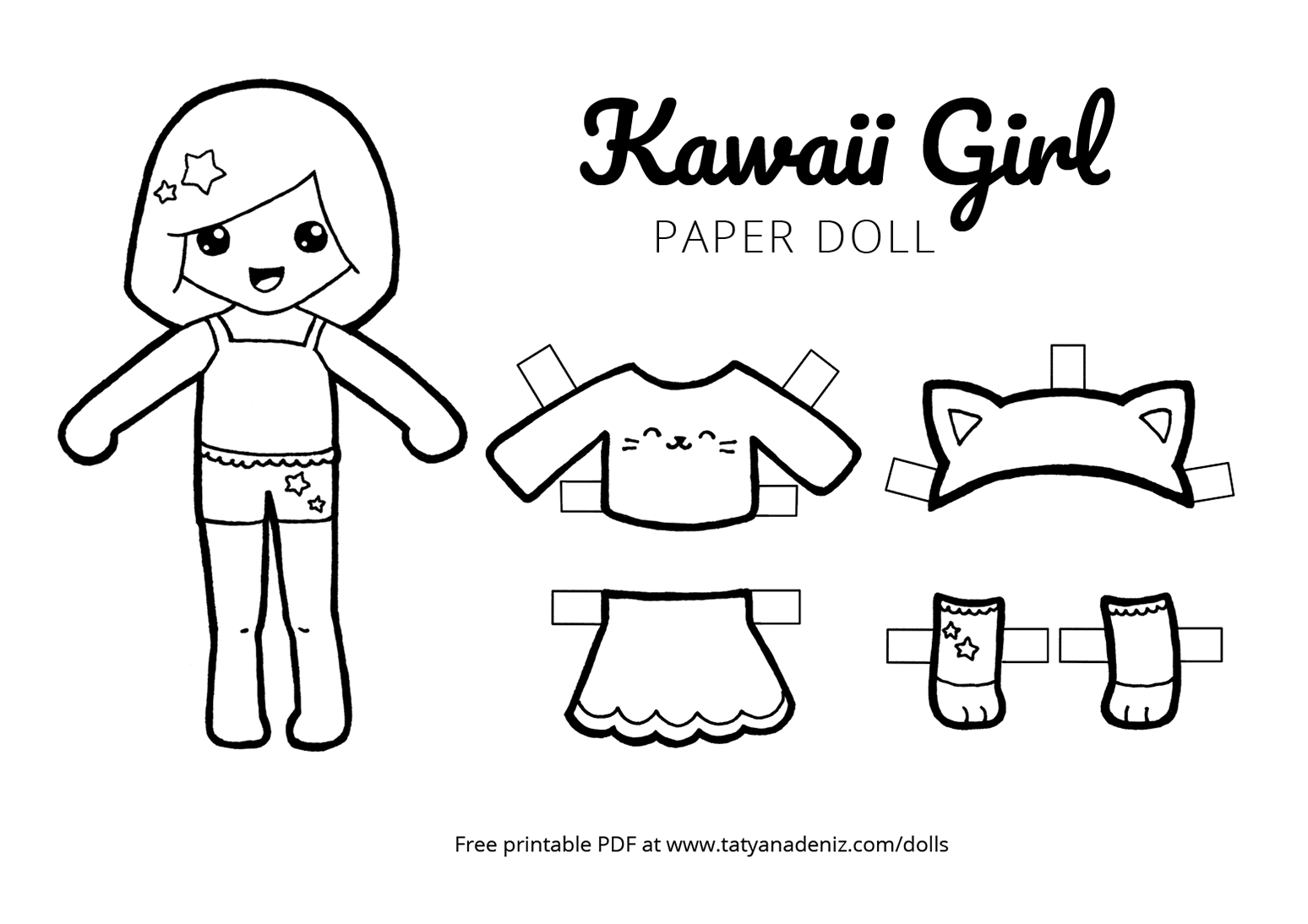 Free Printable Paper Dolls Black And White Clearance with Paper Doll Printable Black and White