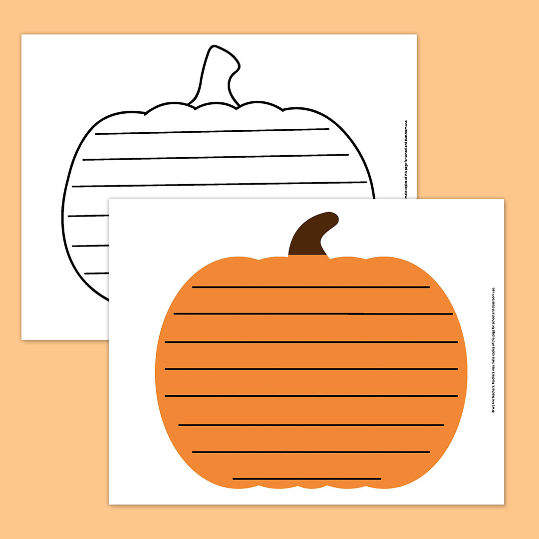 Free Printable Pumpkin Template Bundle For Fall in Pumpkin Writing Template Printable