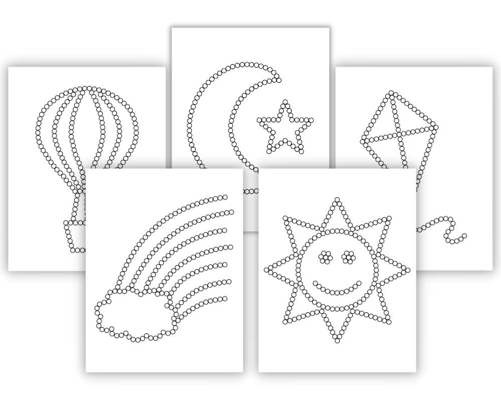 Free Printable Q-Tip Painting Templates - The Craft-At-Home Family in Free Printable Q Tip Painting Templates