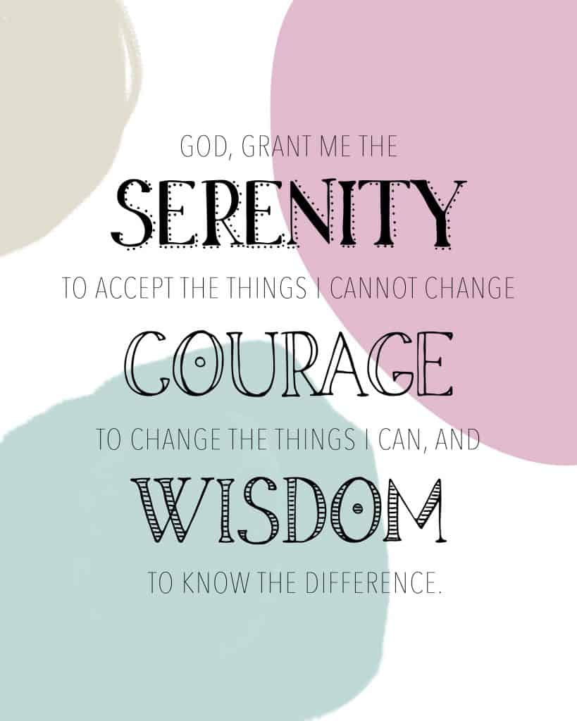 Free Printable Serenity Prayer Wall Art - My Printable Faith pertaining to Serenity Prayer Printable Free Download