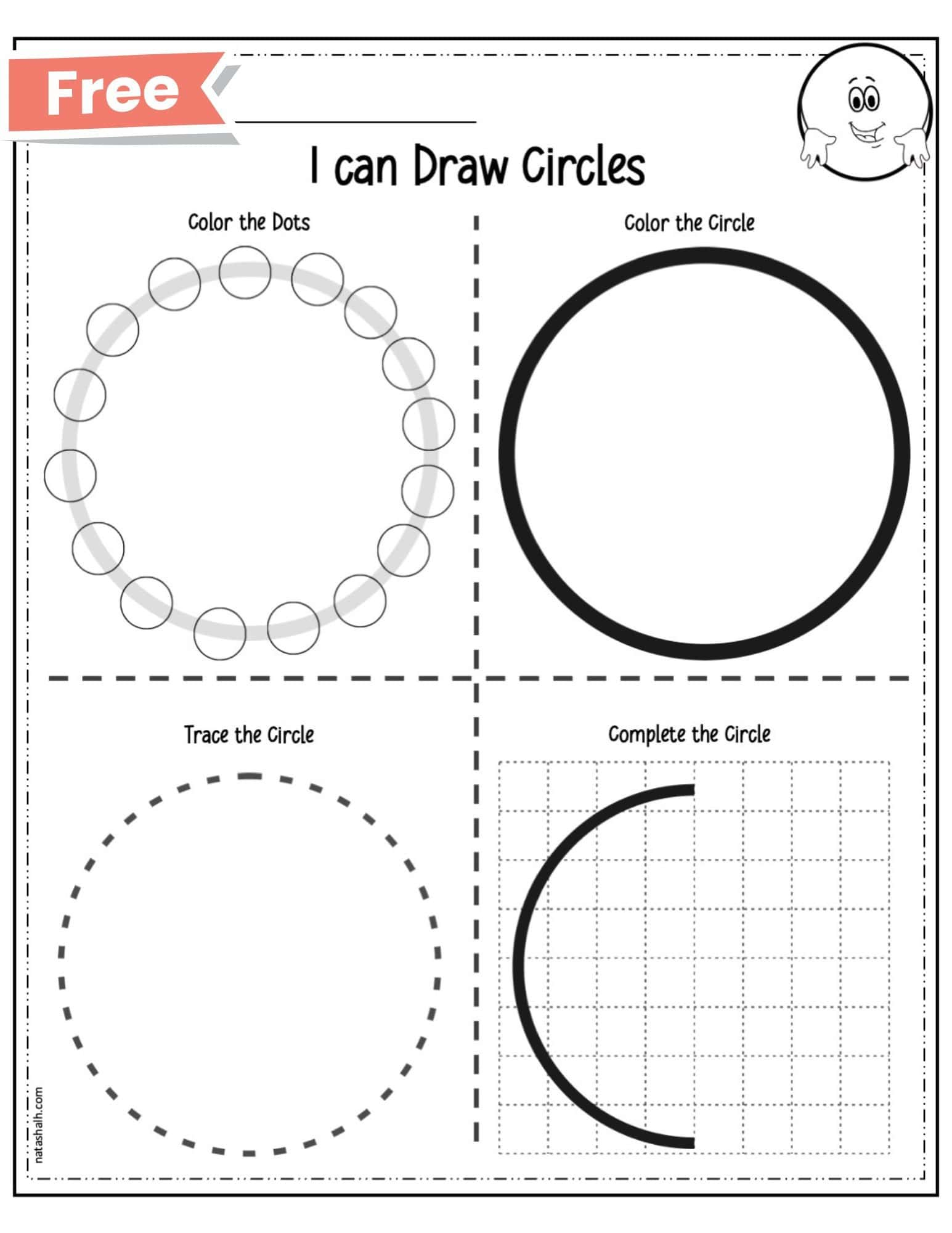 Free Printable Shape Worksheets - Circle Worksheet - The Artisan Life pertaining to Free Printable Circle Tracing Worksheet