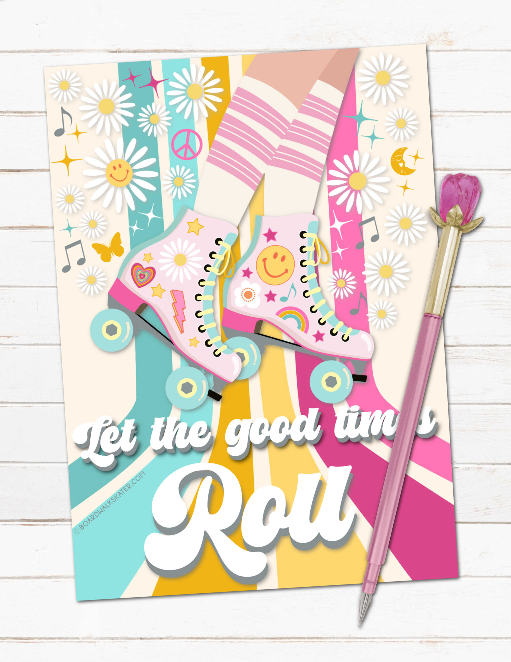Free Printable Skating Party Invitation {Download Now with regard to Free Printable Roller Skate Invitations