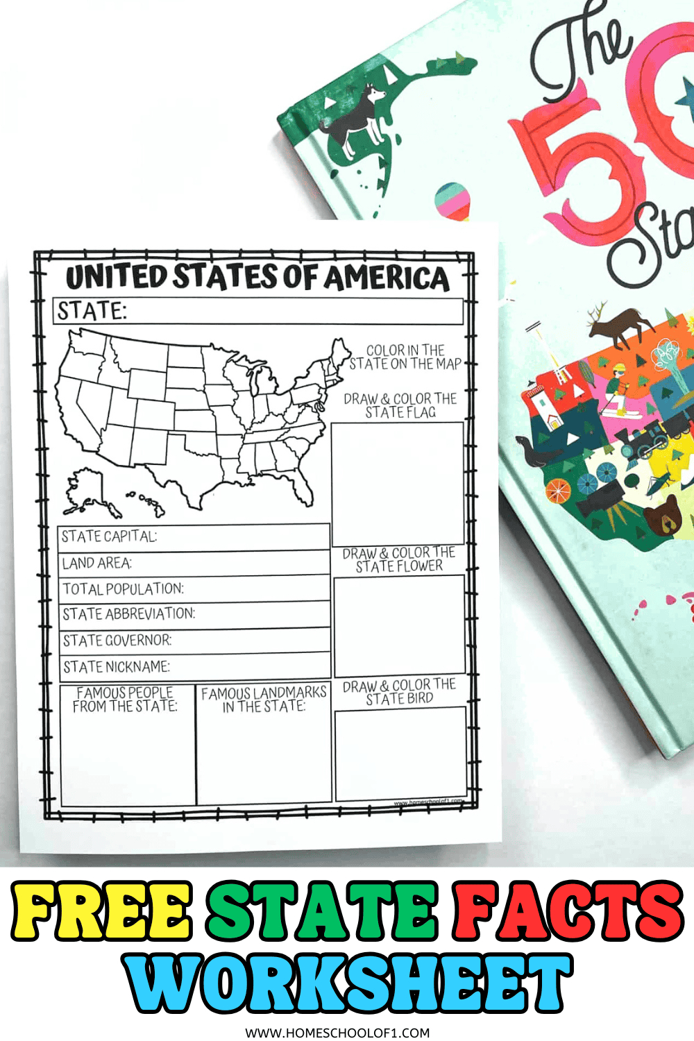 Free Printable State Facts Worksheet pertaining to Free Printable State Facts Worksheets