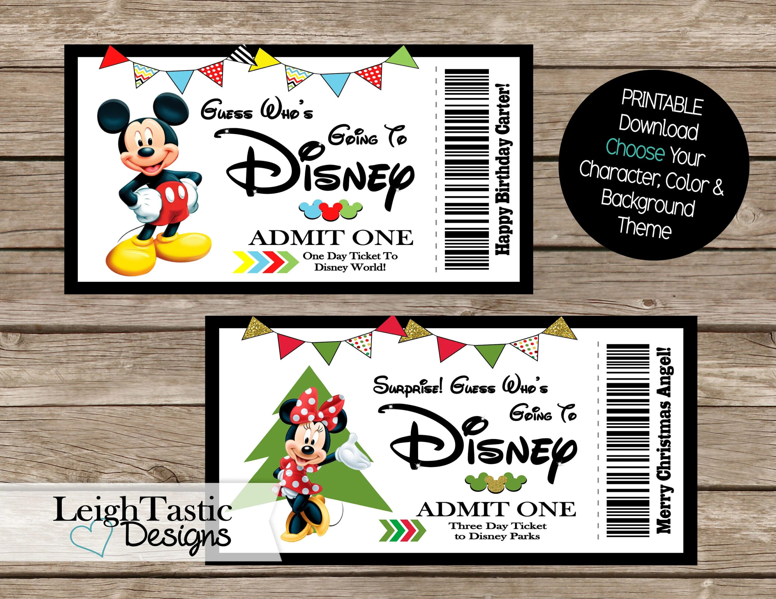 Free Printable Surprise Disney Tickets in Free Printable Disney Boarding Pass