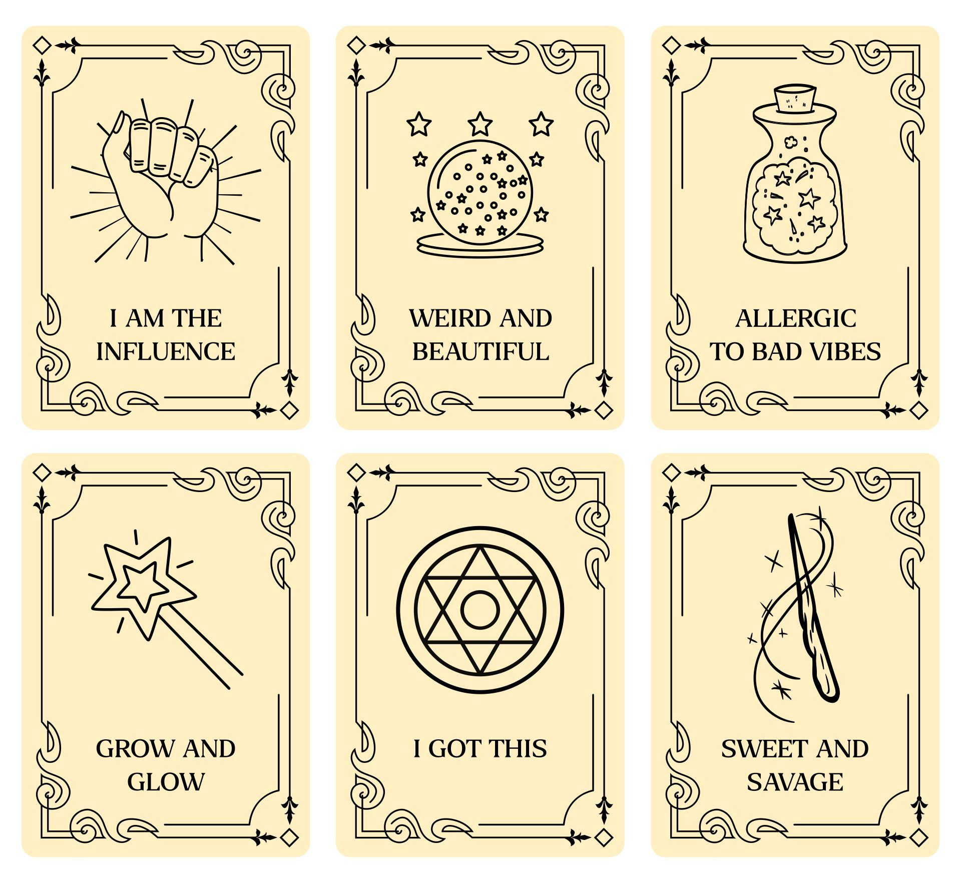 Free Printable Tarot Cards • Jina Wallwork - Worksheets Library pertaining to Printable Oracle Cards Free
