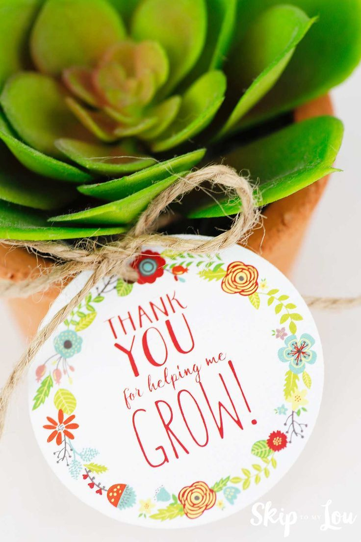 Free Printable Thank You For Helping Me Grow Gift Tags | Skip To in Printable Thank You For Helping Me Grow