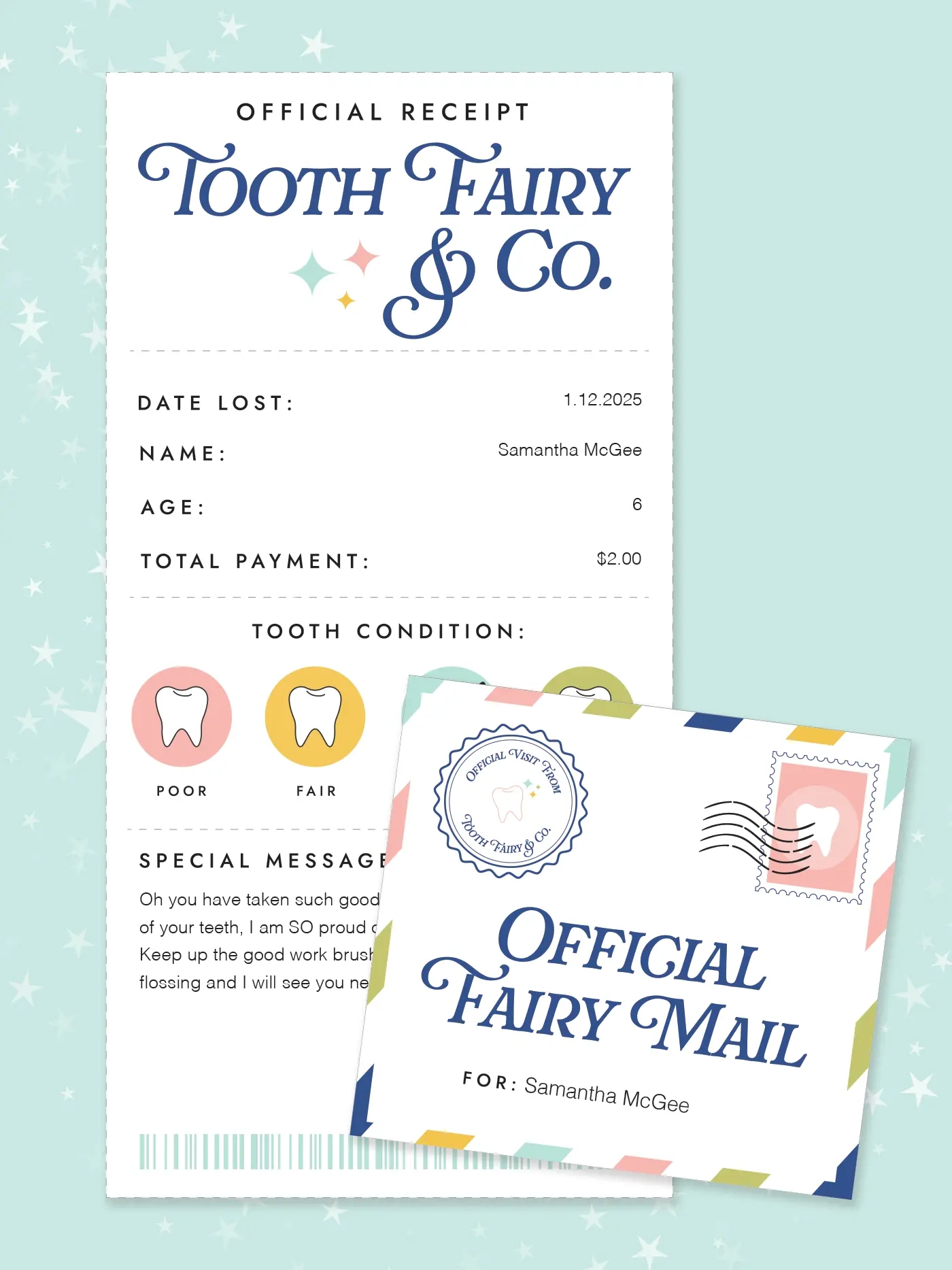 Free Printable Tooth Fairy Receipt - Favorite Printables in Tooth Fairy Receipt Printable Free Download