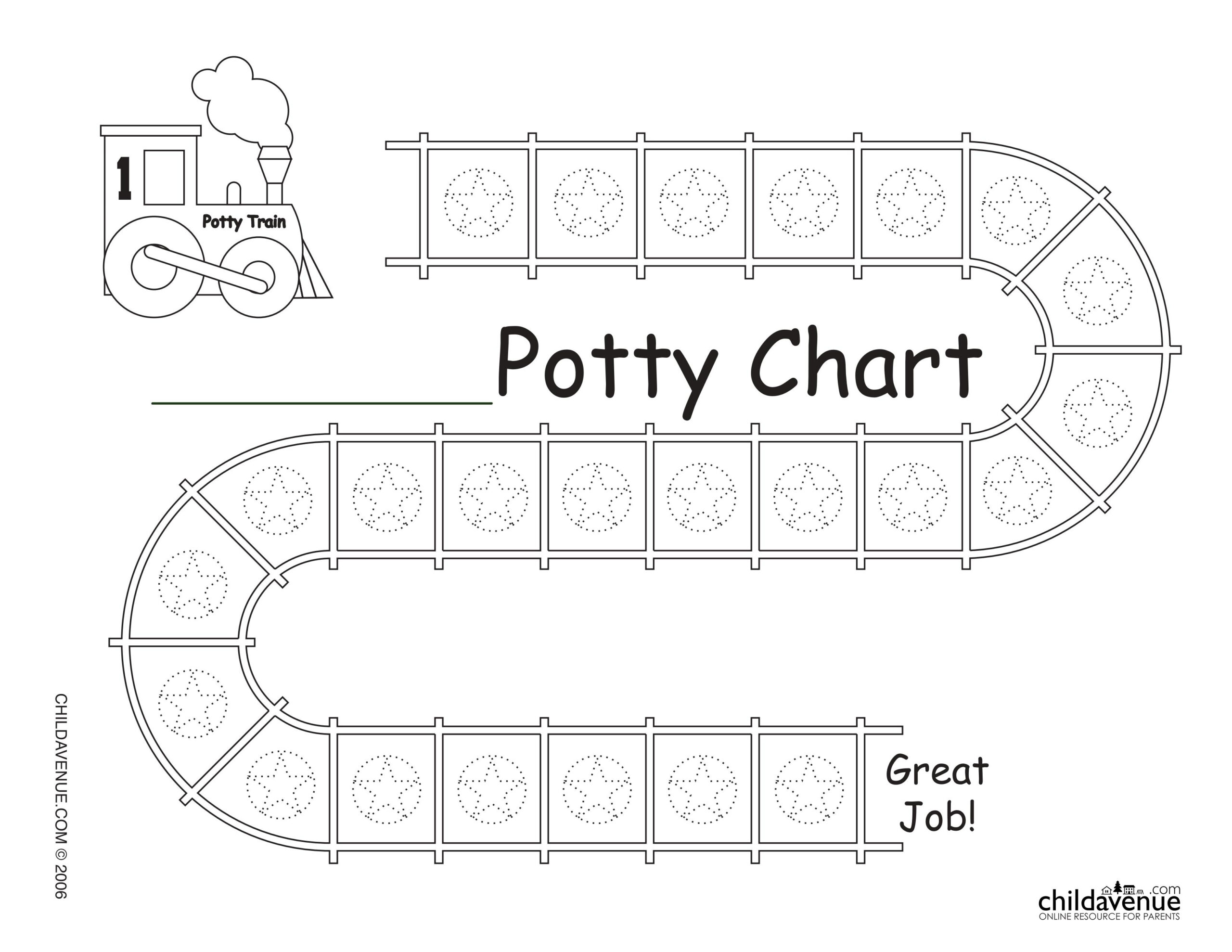 Free Printable Train Potty Sticker Charts + Top 3 Potty Training inside Potty Train Chart Free Printable