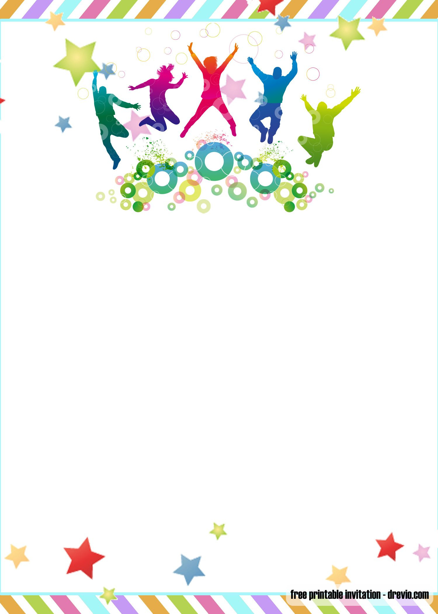 Free Printable Trampoline Jump Birthday Invitation Templates pertaining to Free Printable Trampoline Birthday Party Invitation Template Free