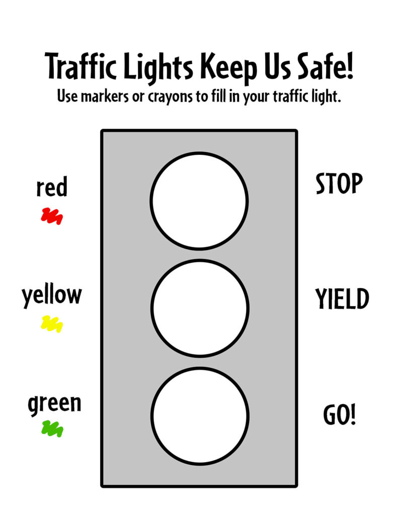 Free Printable Transportation Worksheets For Kids! ⋆ The Hollydog intended for Printable Traffic Light Worksheet