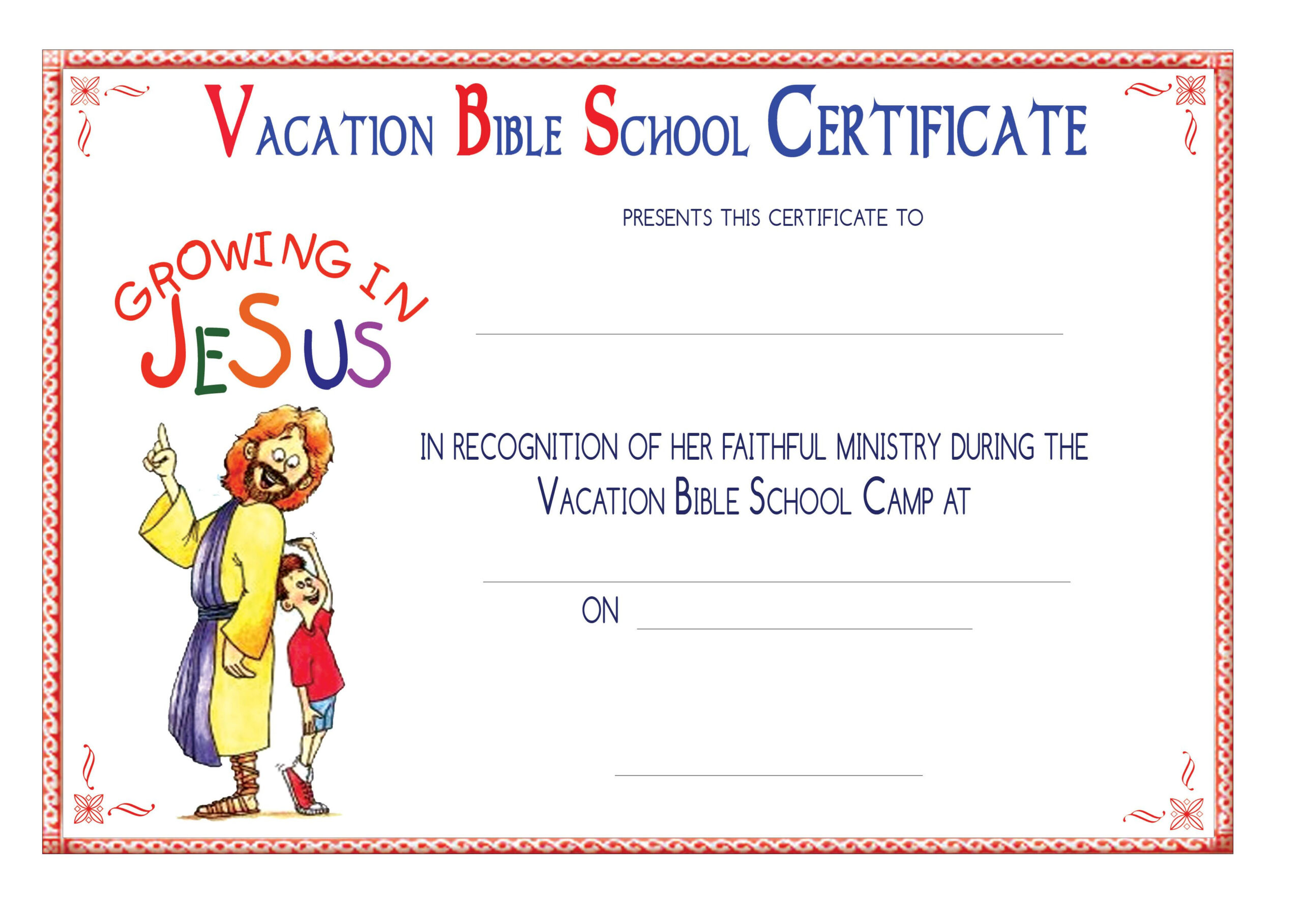 Free Printable Vbs Certificates - Worksheets Library inside Free Printable Vbs Certificate Template