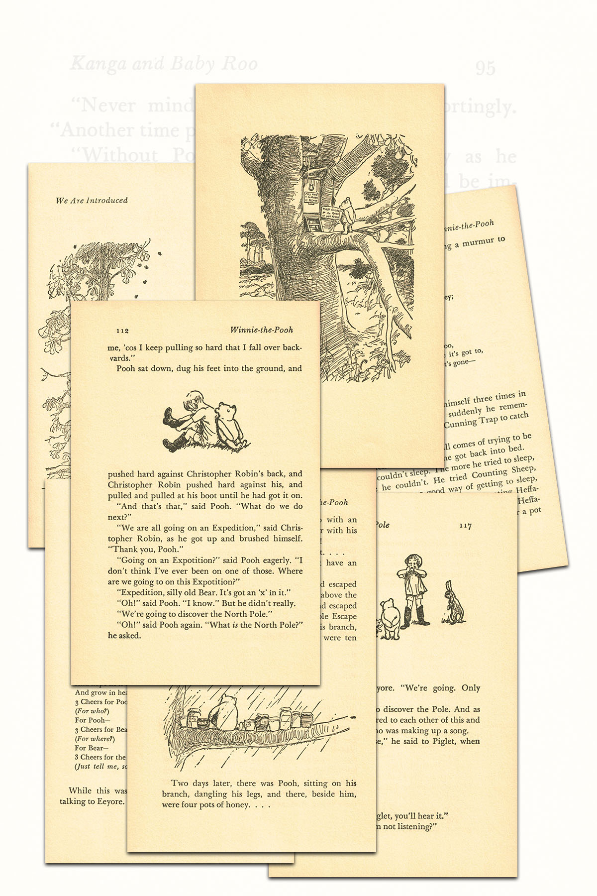 Free Printable Vintage Winnie The Pooh Book Pages • Rose Clearfield inside Classic Winnie the Pooh Printables Free