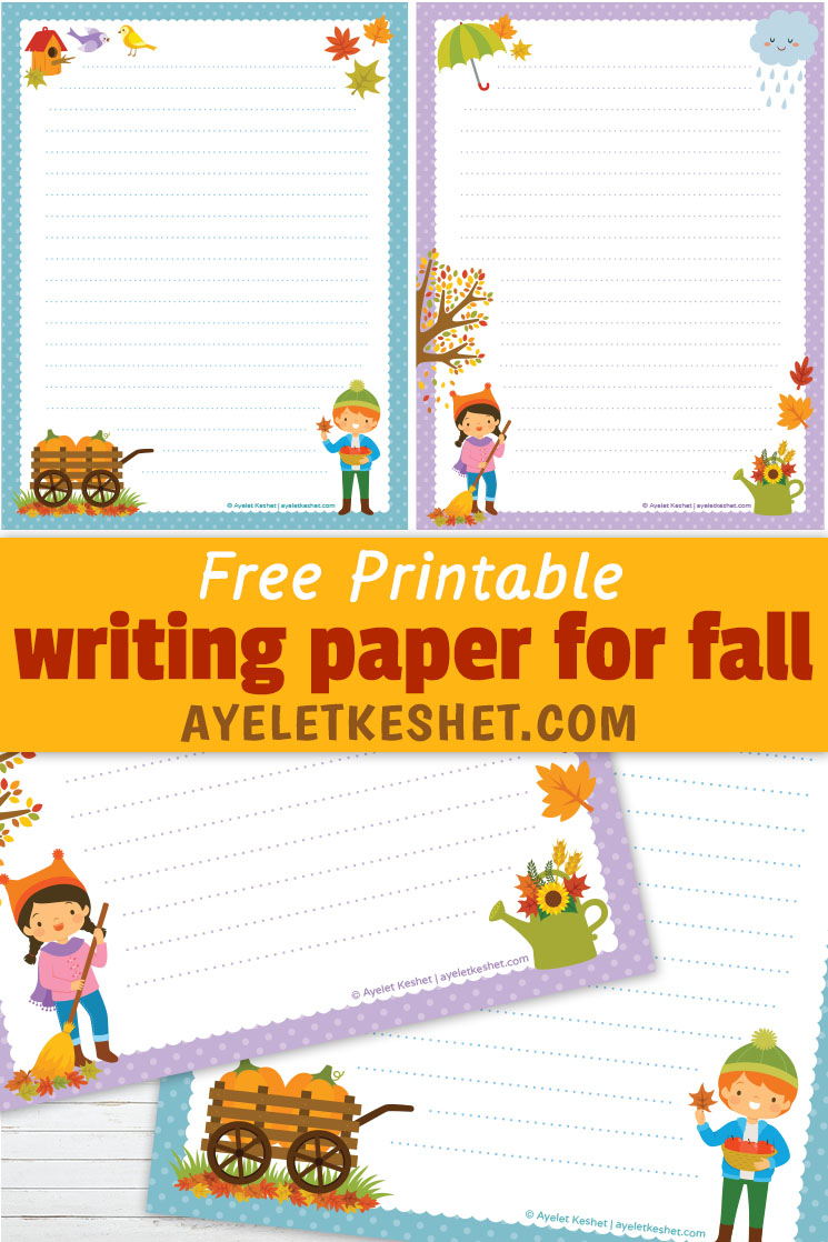 Free Printable Writing Paper For Fall - Ayelet Keshet throughout Fall Writing Paper Printable