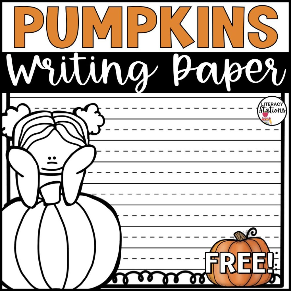 Free Pumpkin Writing Paper - Literacy Stations pertaining to Pumpkin Writing Template Printable