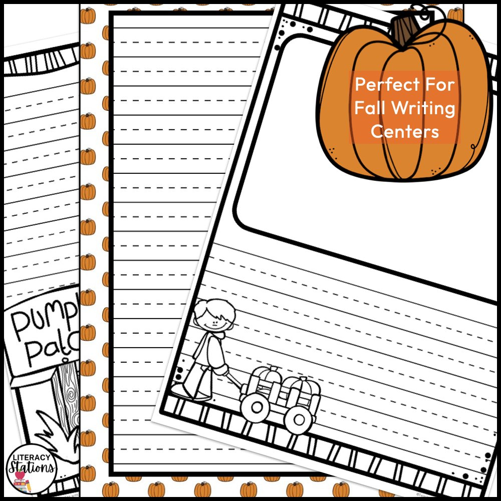 Free Pumpkin Writing Paper - Literacy Stations regarding Pumpkin Writing Template Printable