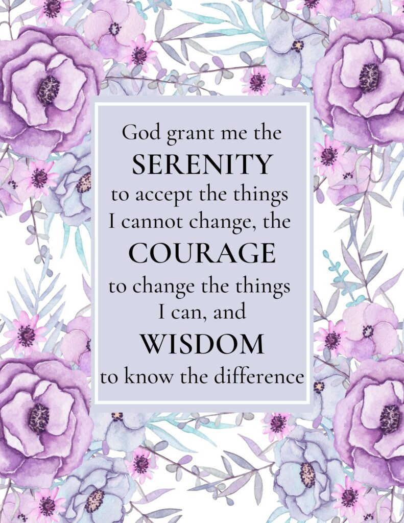 Free Serenity Prayer Printables - Worksheets Library for Serenity Prayer Printable Image Free
