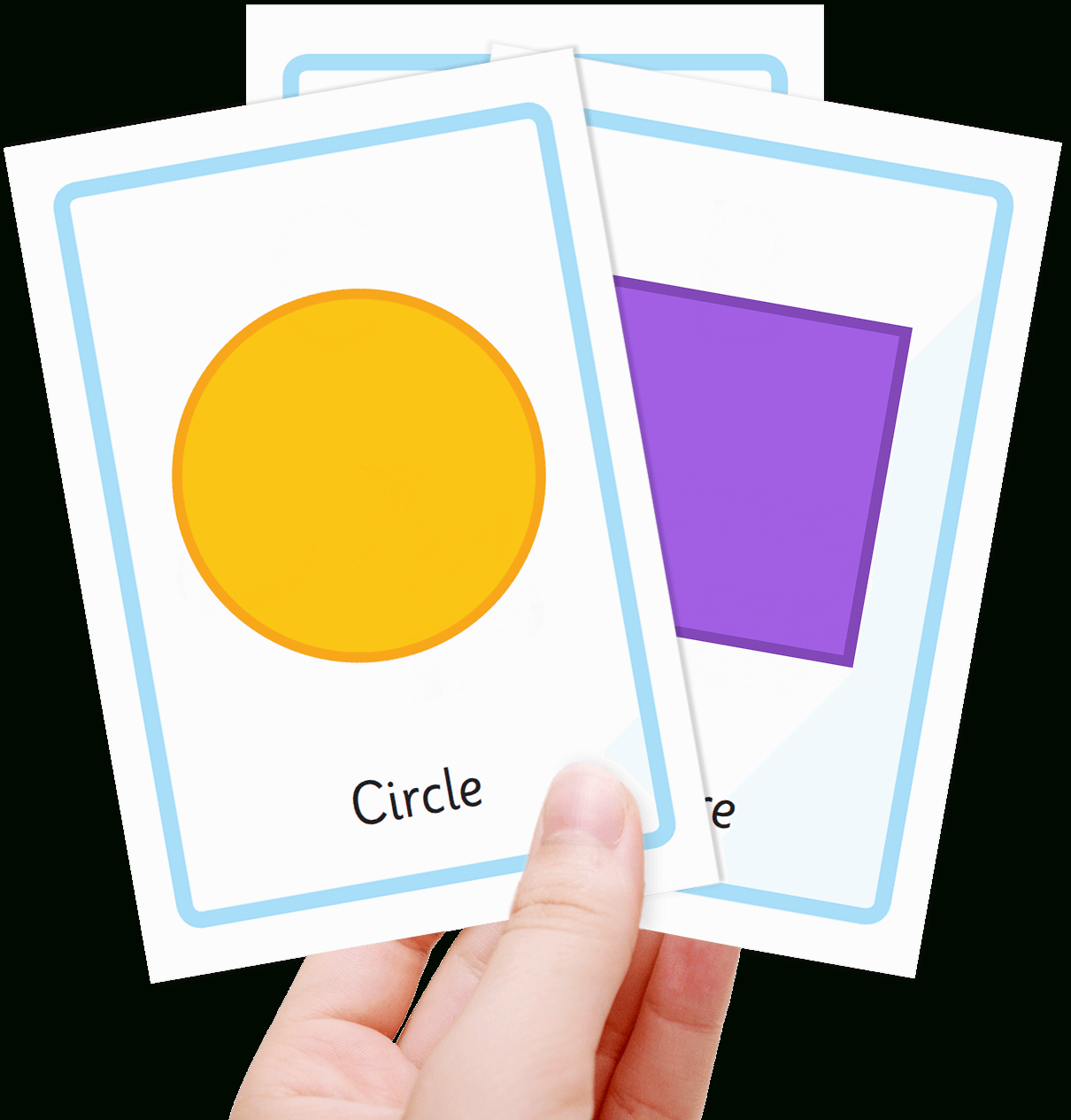 Free Shape Flashcards For Kids - Totcards with Free Printable Shapes Flash Cards