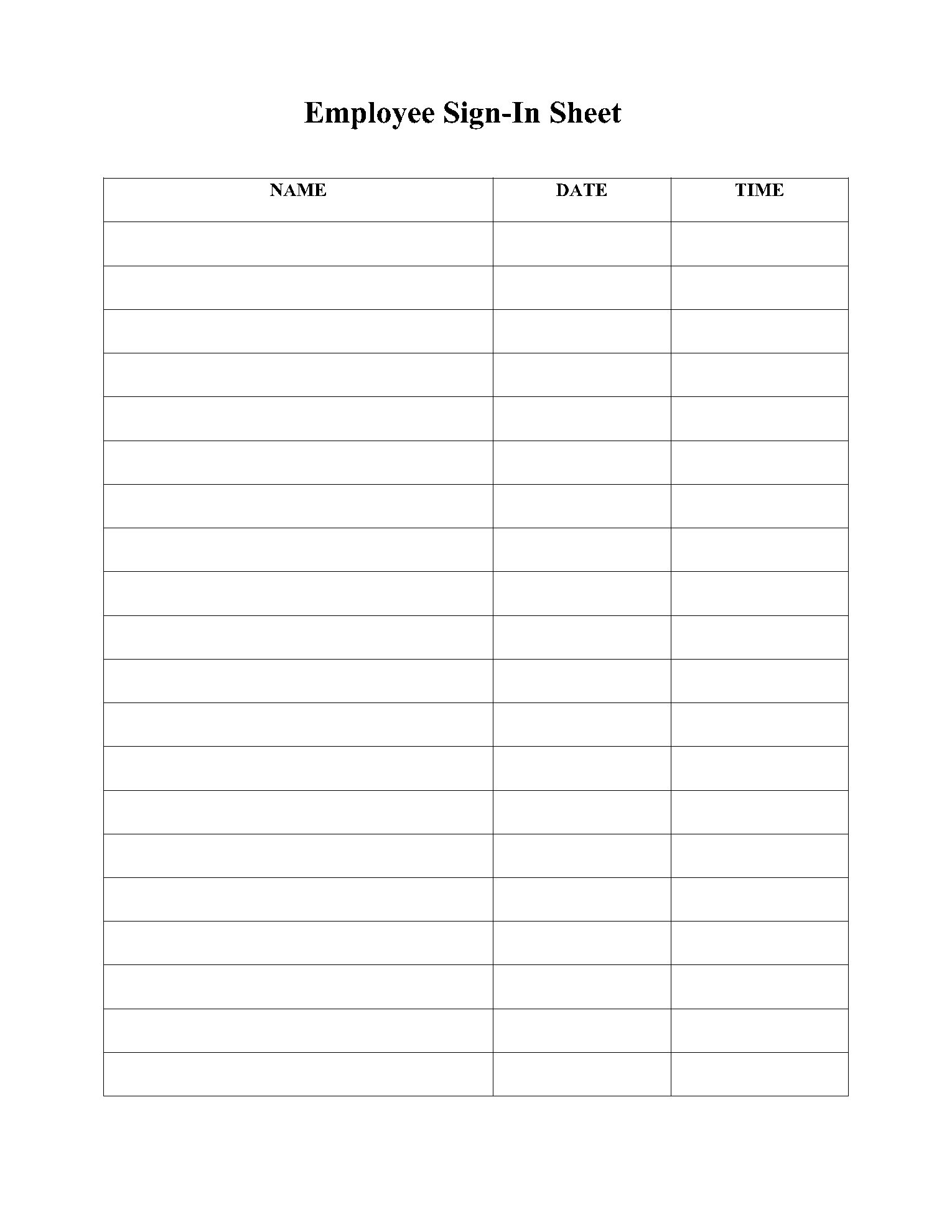 Free Sign In/Up Sheet Templates | Pdf | Cocosign intended for Free Printable Sign in Sheet Template