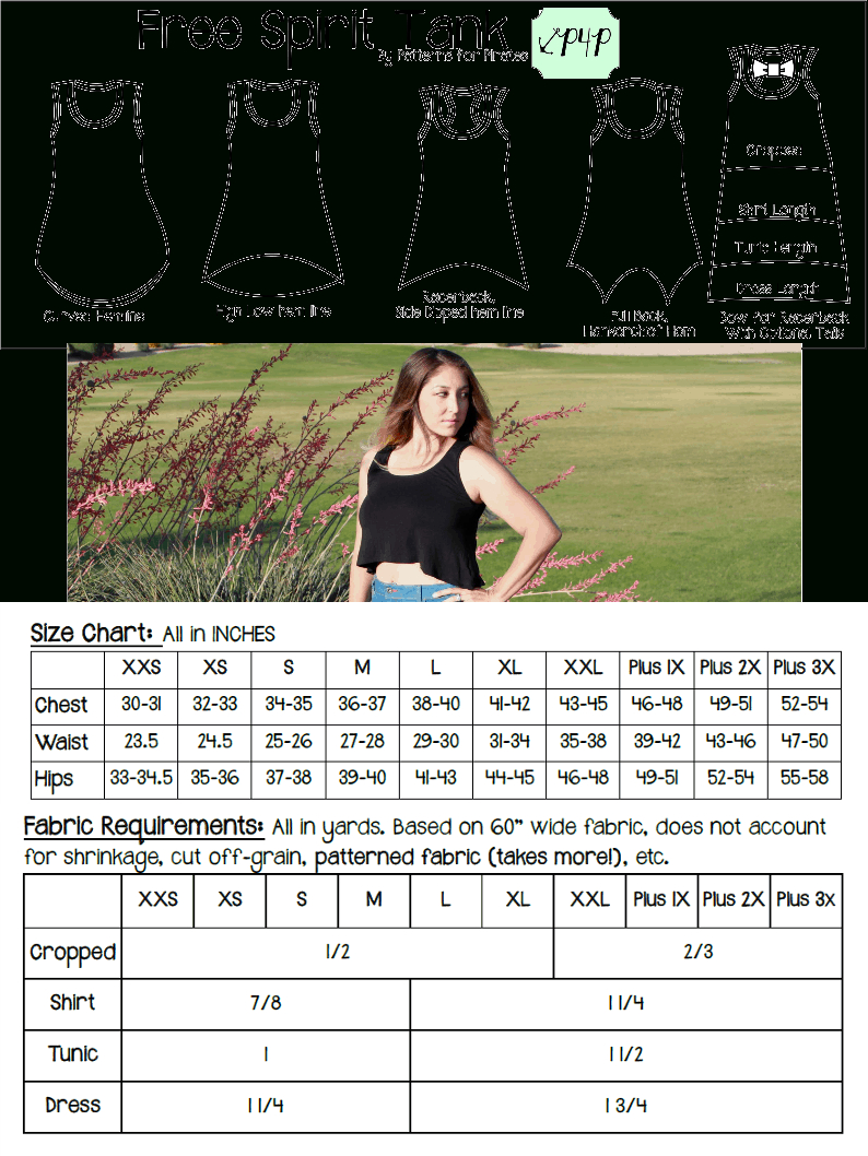 Free Spirit Tank regarding Printable Free Tank Top Sewing Pattern