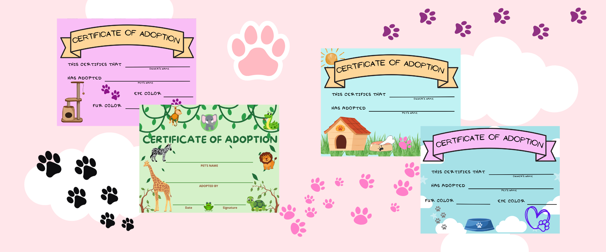 Free Stuffed Animal Adoption Certificate Printable — Sew Cute Patterns throughout Stuffed Animal Adoption Certificate Free Printable