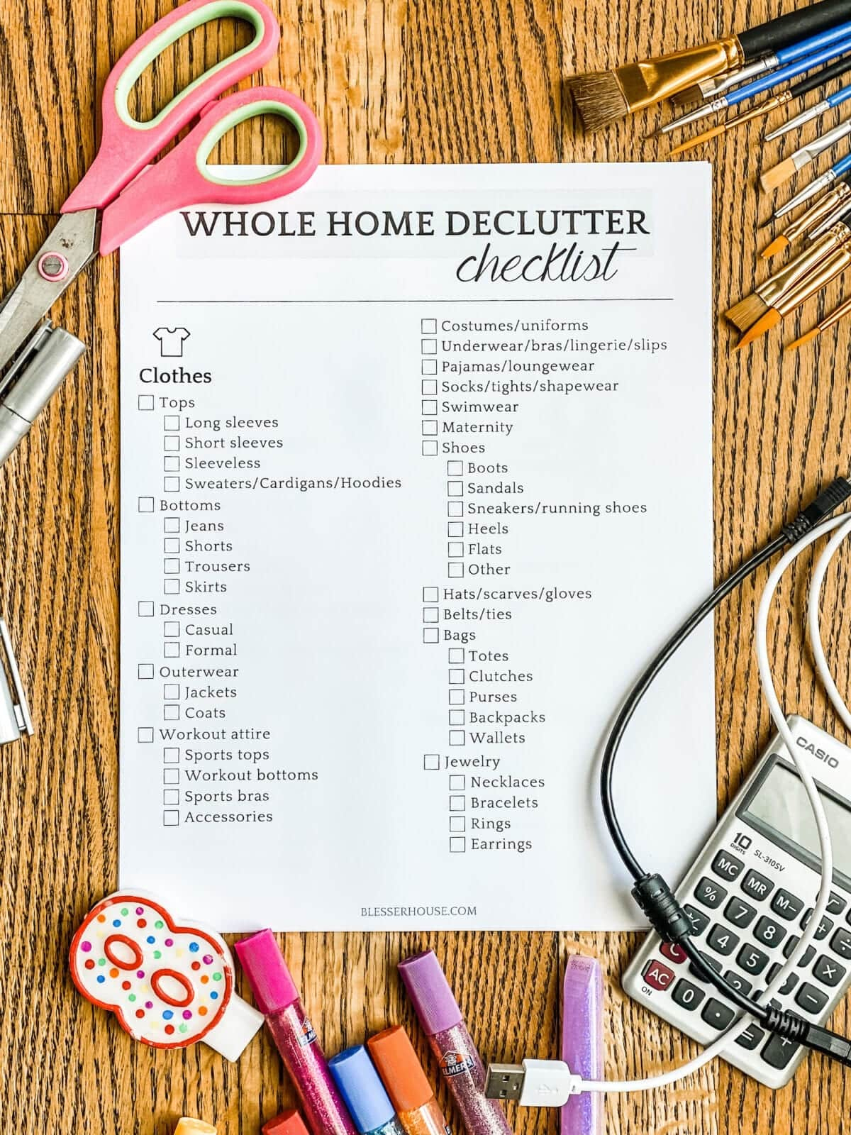 Free Ultimate Home Printable Declutter Checklist Pdf - Bless&amp;#039;Er House in Free Printable Decluttering Checklist