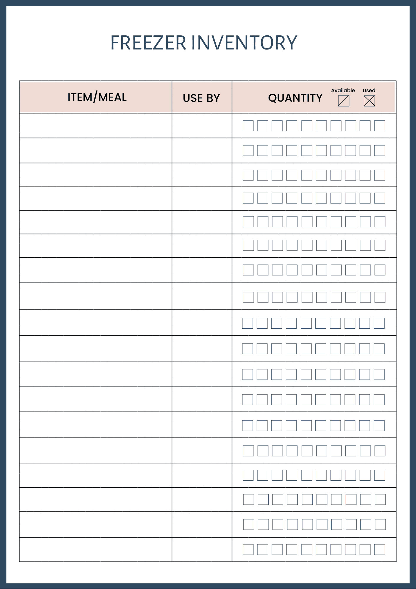 Freezer Inventory List Printable - Thermo Diva pertaining to Free Printable Freezer Inventory Sheet