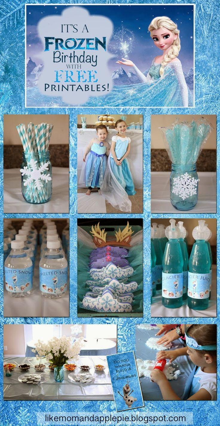 Frozen Birthday Party And Free Printables! throughout Free Printables For Frozen Party