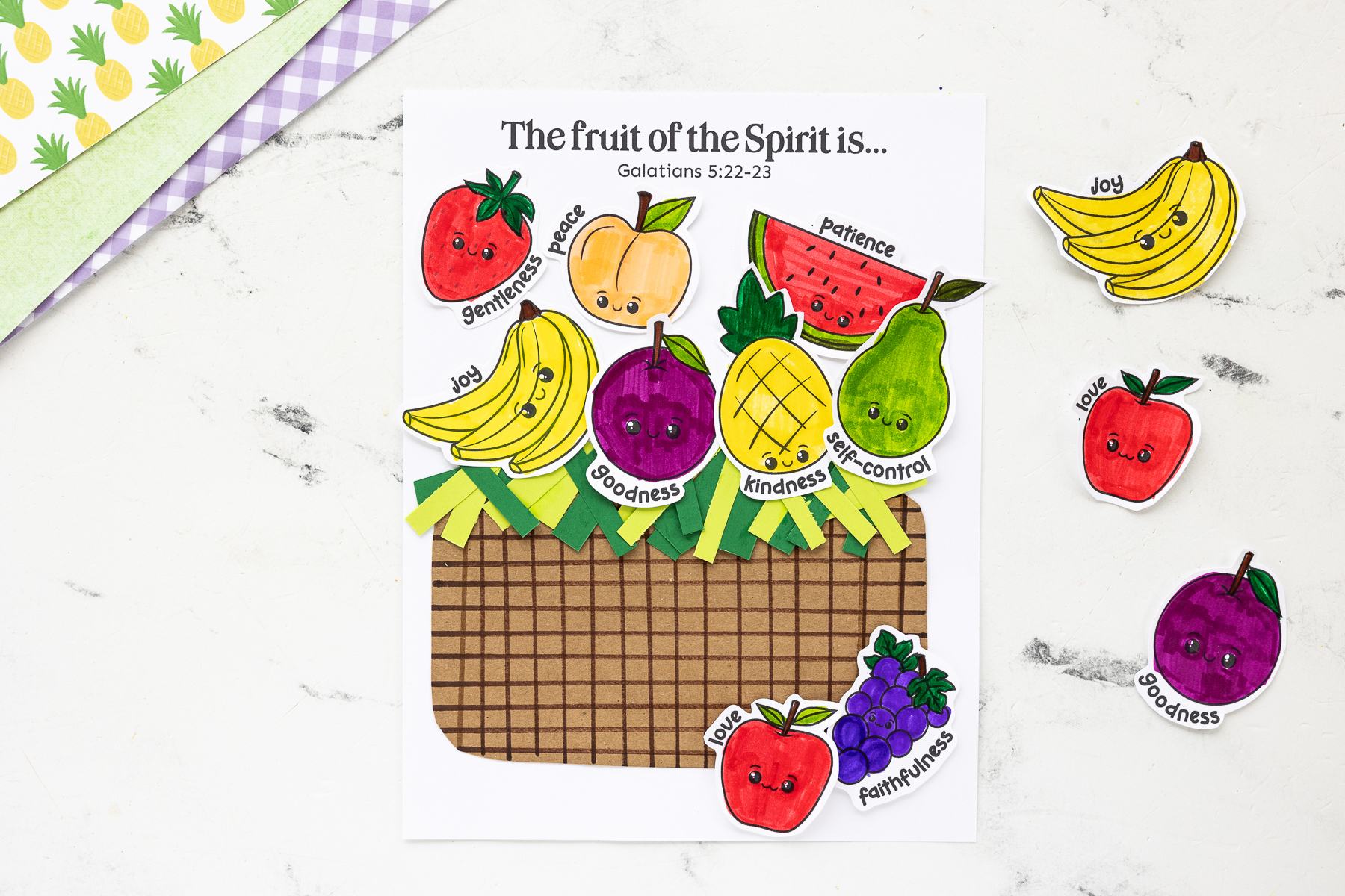 Fruit Of The Spirit Craft.mp4 throughout Free Printable Fruit of the Spirit Crafts