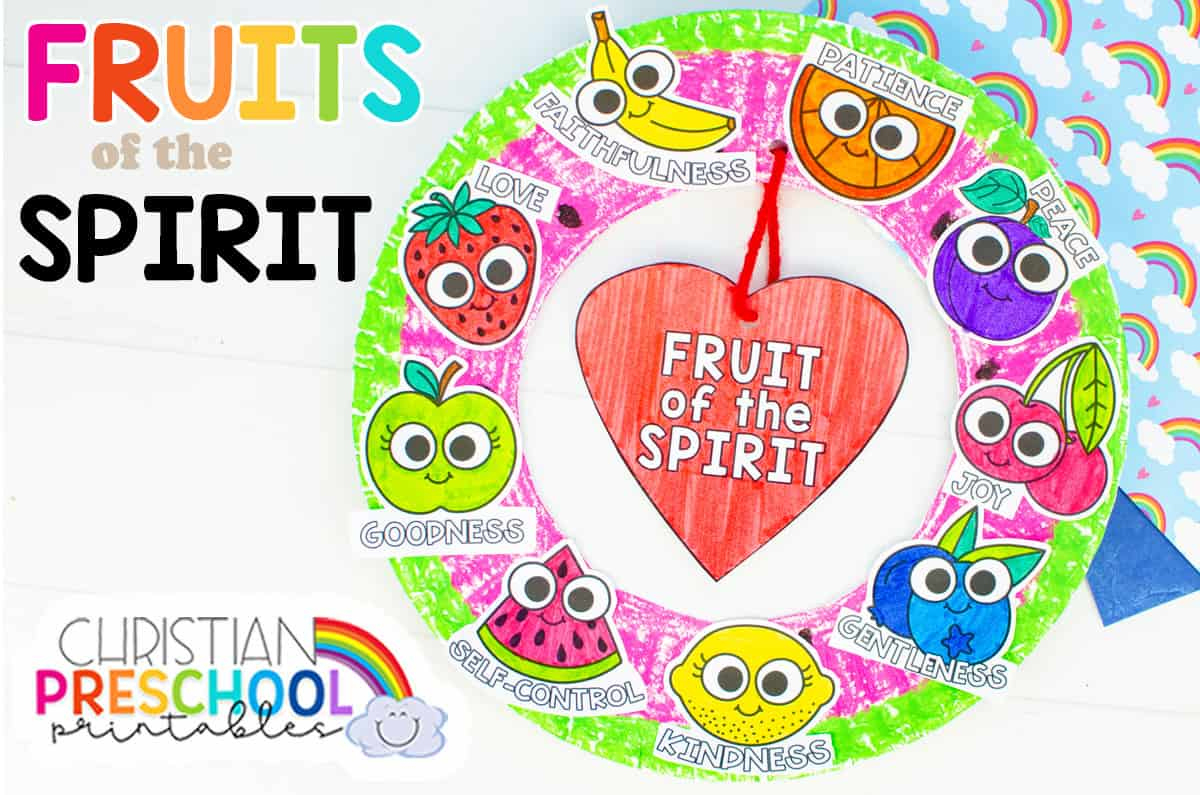 Fruit Of The Spirit Printables For Kids - Christian Preschool in Free Printable Fruit of the Spirit Crafts