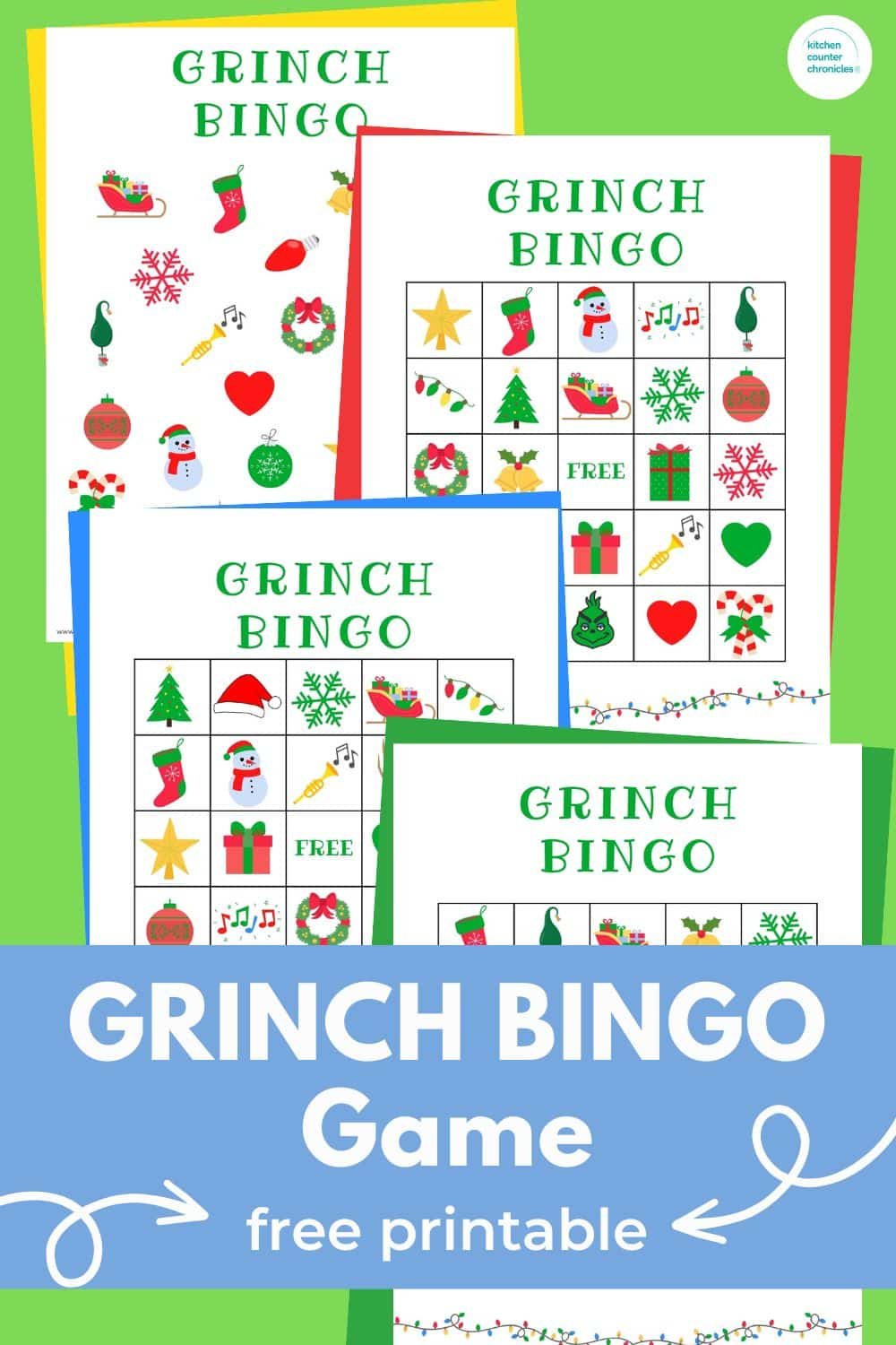 Fun Grinch Bingo Printable Game for Grinch Bingo Free Printable
