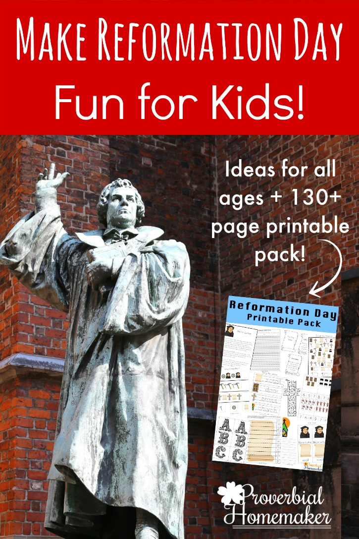 Fun Reformation Day Printables &amp;amp; Activities Your Kids Will Love in Free Reformation Day Printables