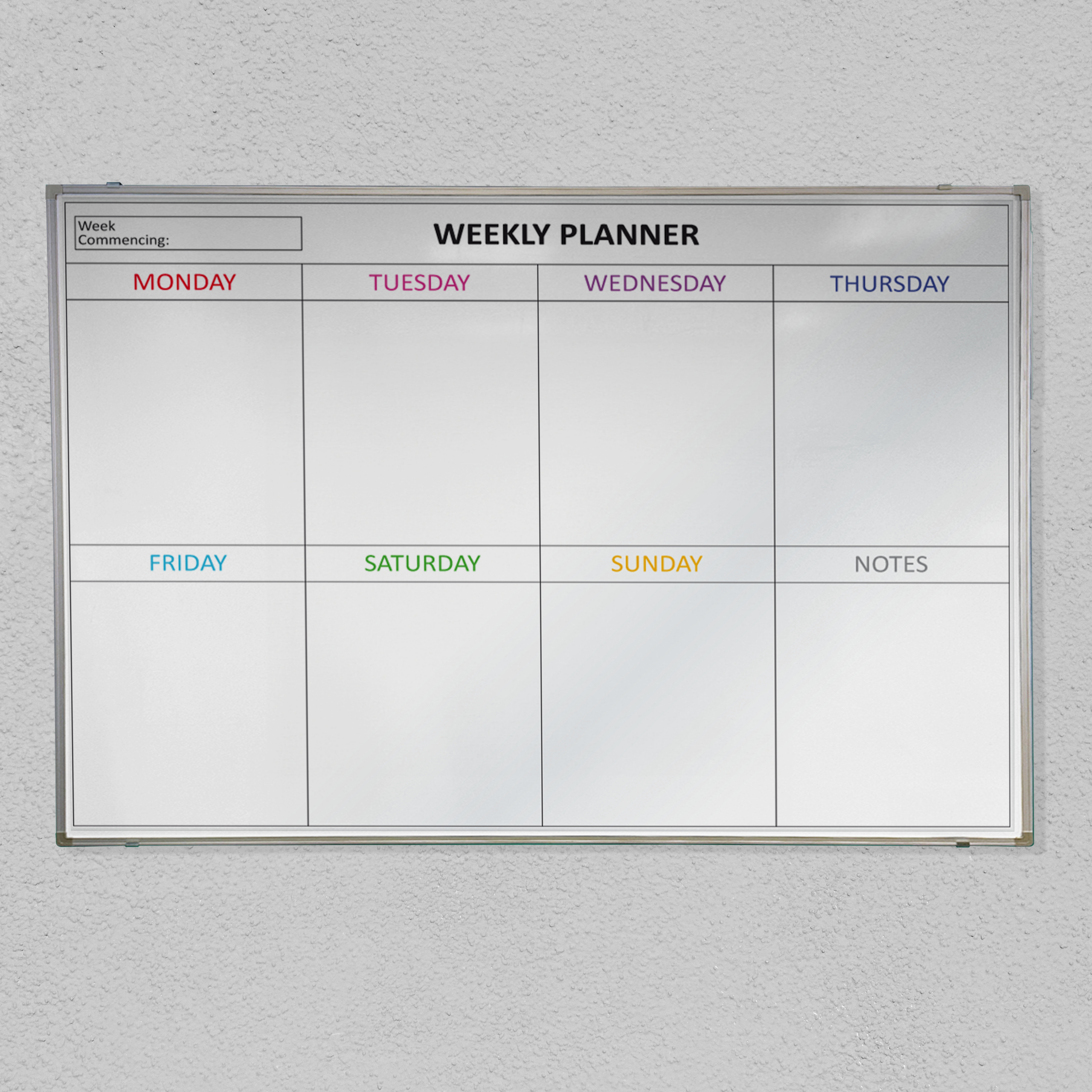 Fun Weekly Planner Printed Whiteboard | Magiboards pertaining to Printable Dry Erase Board