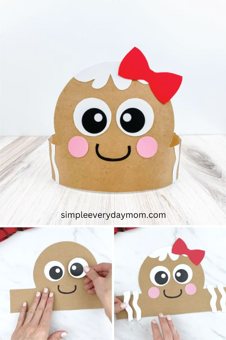 Gingerbread Man Craft For Kids intended for Gingerbread Man Headband Free Printable