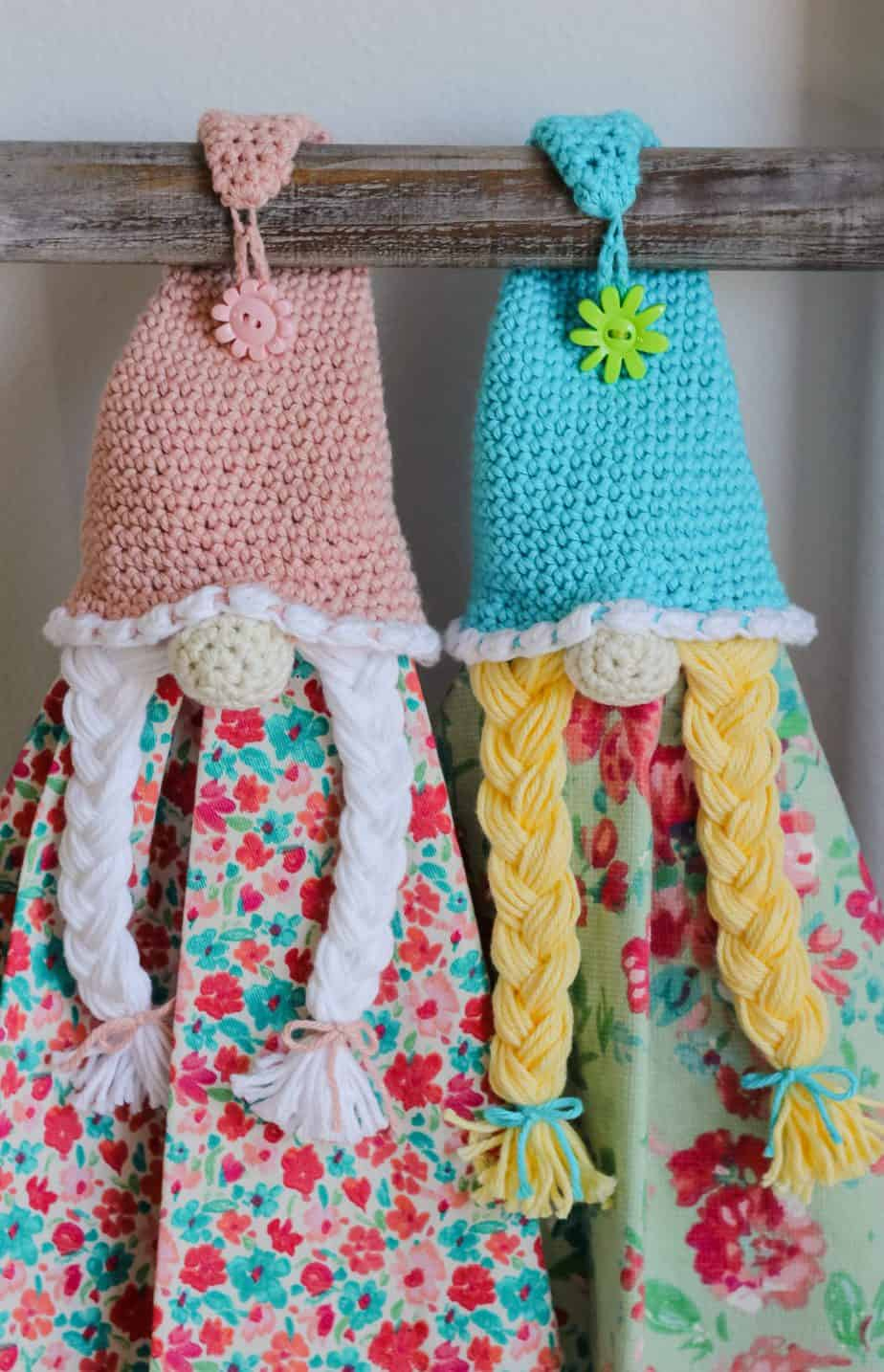 Girl Gnome Crochet Towel Topper Free Crochet Pattern regarding Free Printable Crochet Towel Topper Pattern