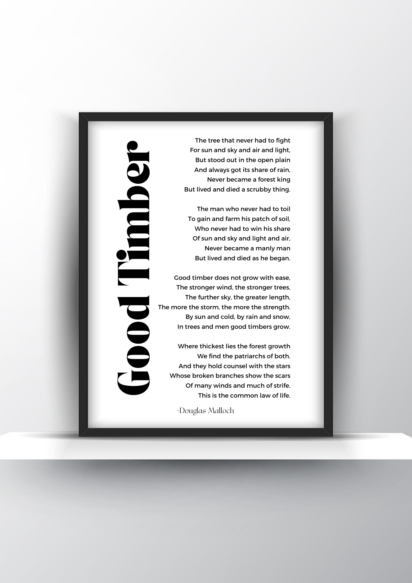 Good Timber Poemdouglas Malloch regarding Good Timber Poem Printable