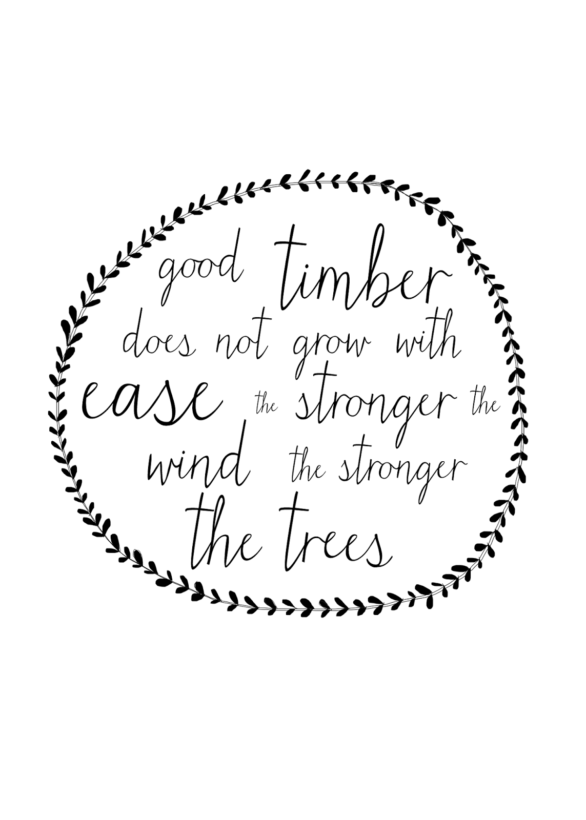Good Timber Printable | Audrey Fuller inside Good Timber Poem Printable
